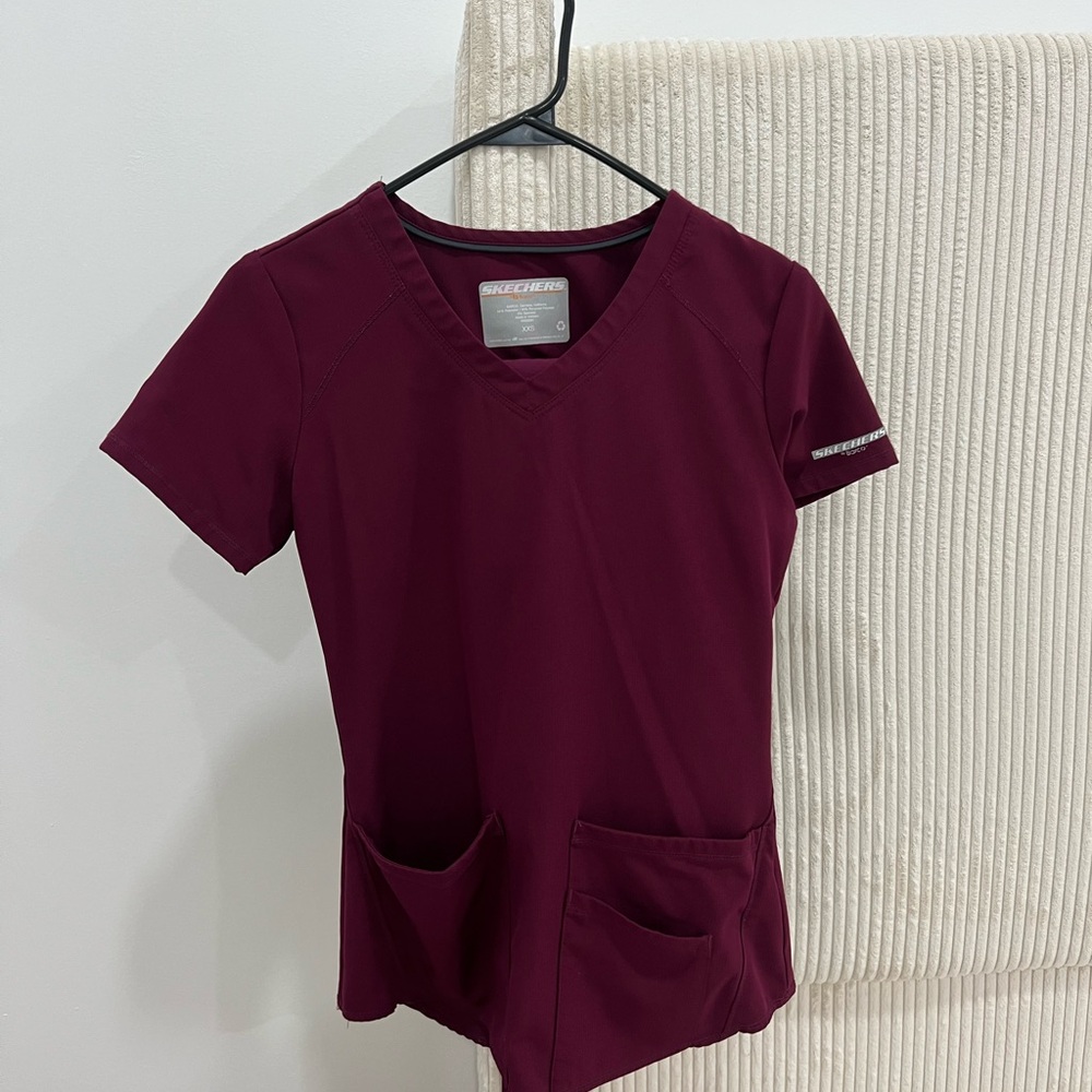 Skechers Women's Burgundy scrub set